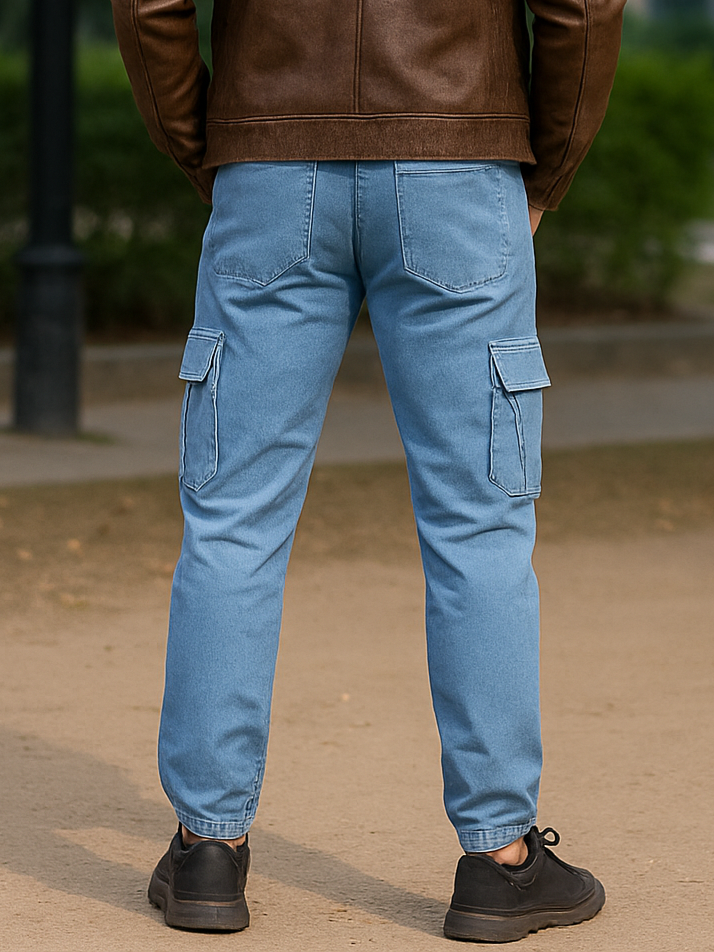 Men's Premium Cargo Jogger Pants | Stretchable RAB Pant | 6 Pocket Streetwear Joggers