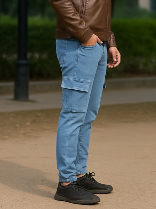 Men's Premium Cargo Jogger Pants | Stretchable RAB Pant | 6 Pocket Streetwear Joggers