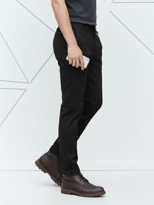 Men's Slim Fit Stretch Black Denim Jean